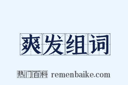 爽发组词是什么意思的图片